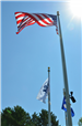 The flag at full-mast