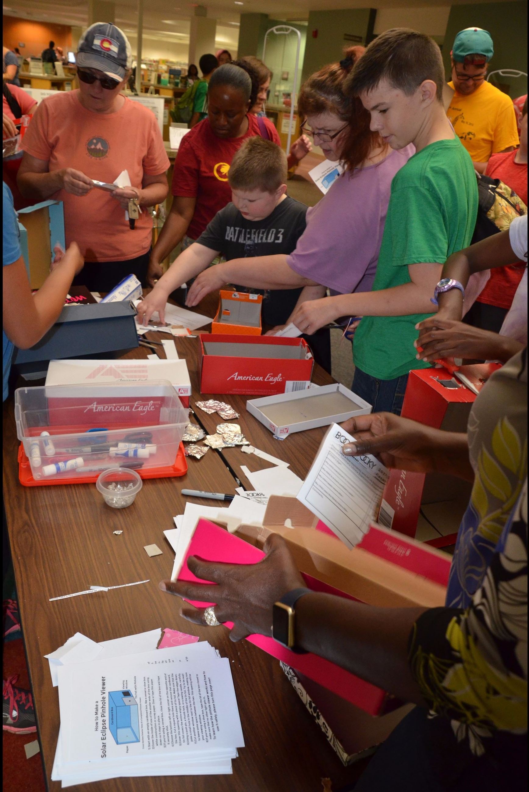 Pin hole box creation station