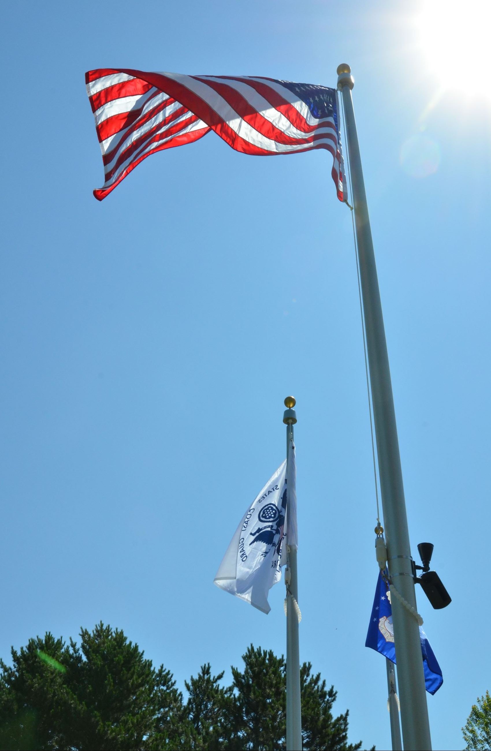 The flag at full-mast