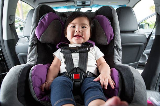 Child pictured in car seat
