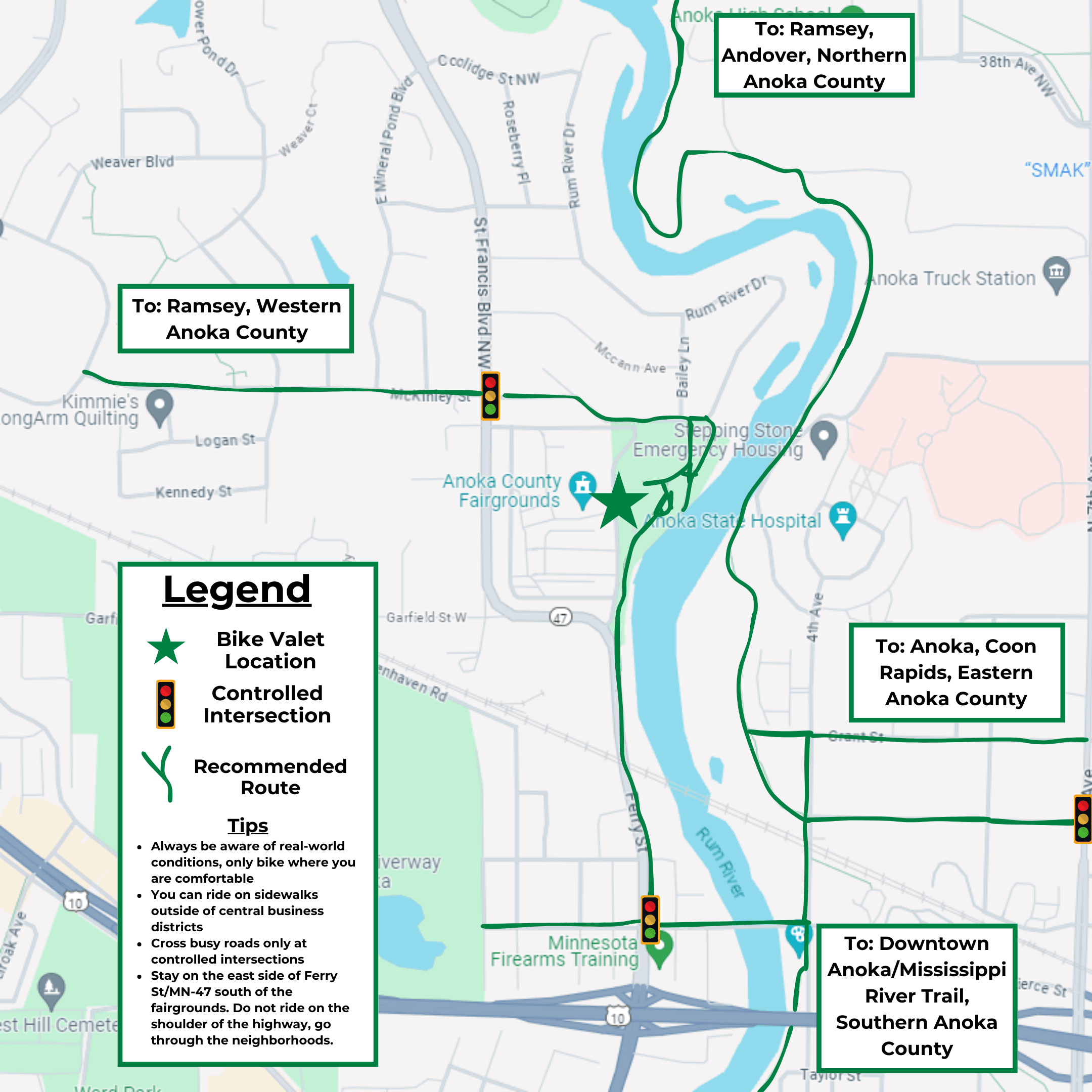 Anoka County Bike Valet Map (1)