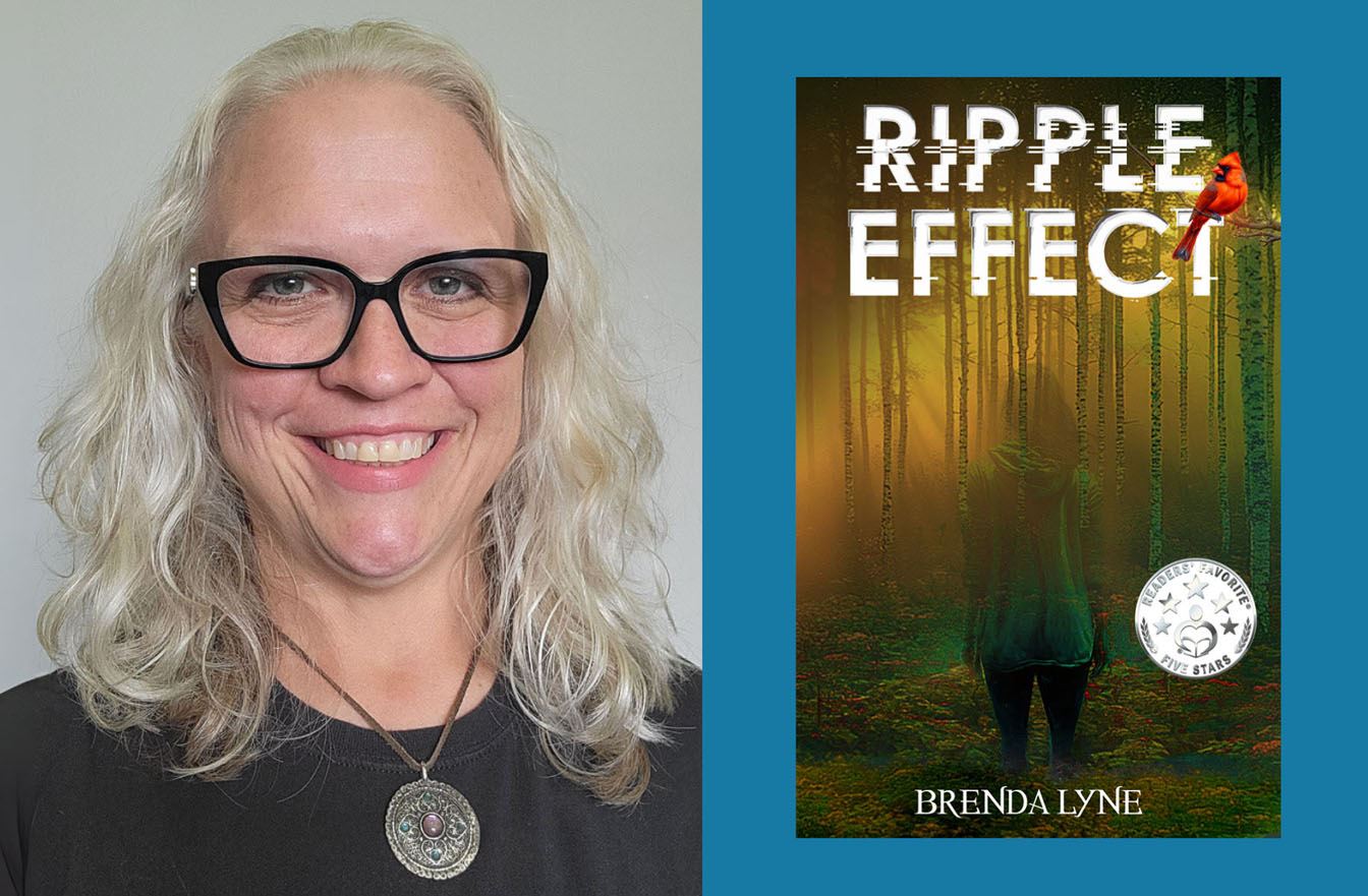 author Brenda Lyne with their book - Ripple Effect