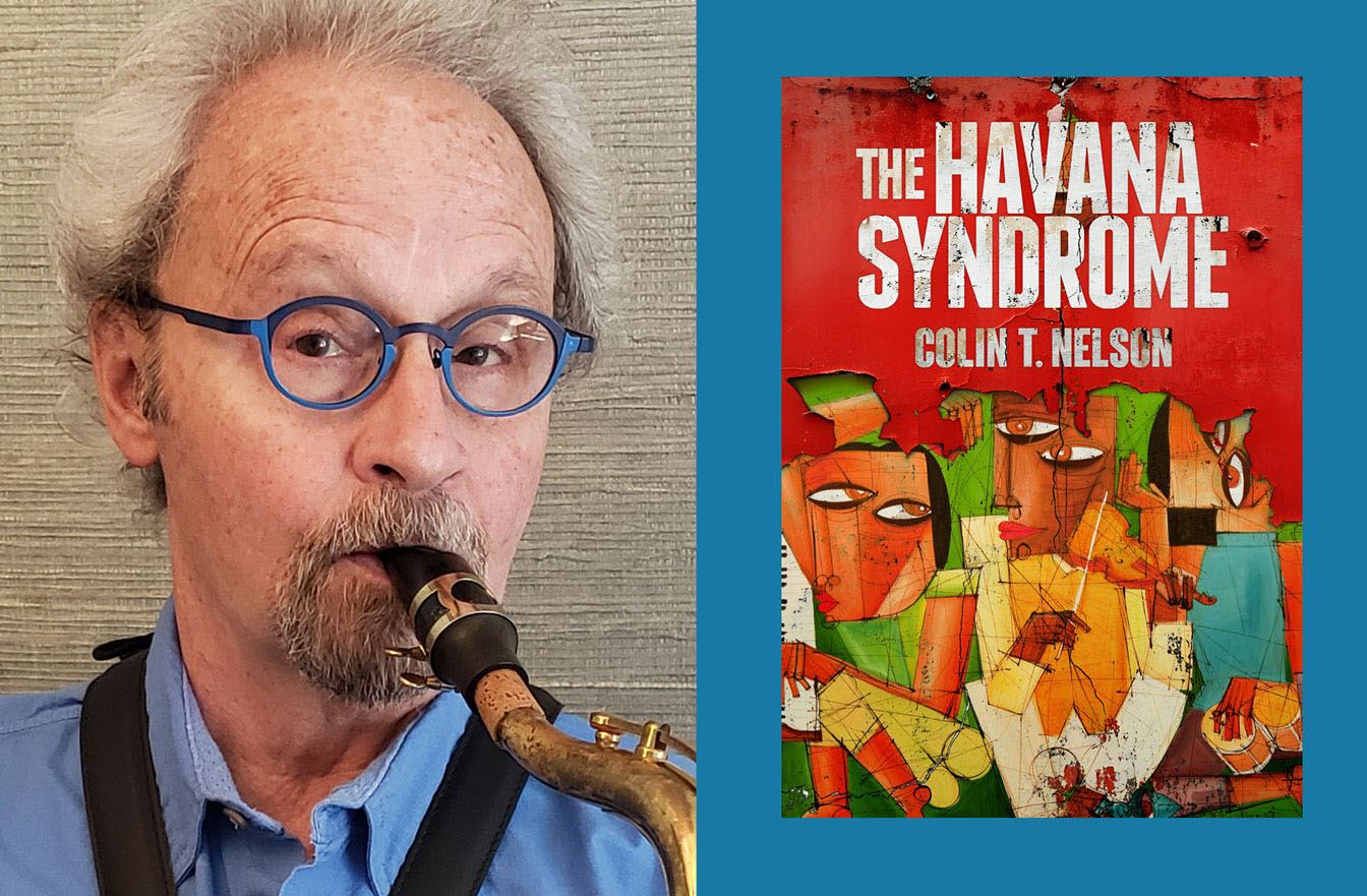 author Colin Nelson with their book - The Havana Syndrome