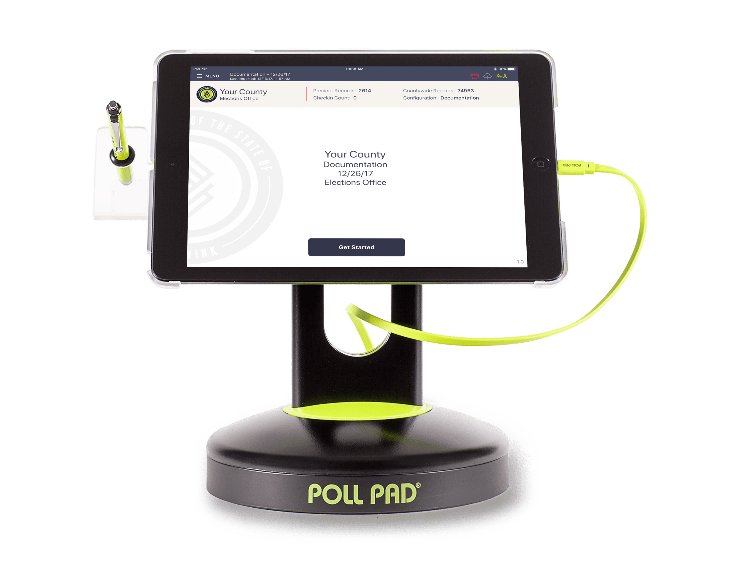 Poll Pad and Stand