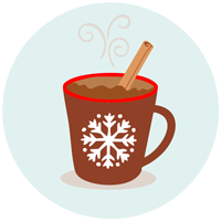 cocoa mug with cinnamon