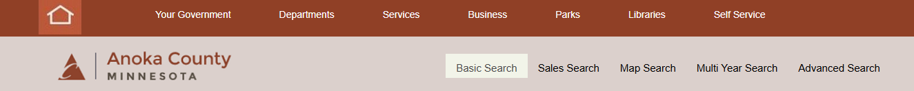 basic search page for printing current year statements